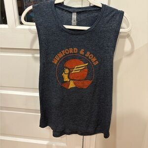 MUMFORD AND SONS Dark Gray Graphic Tank